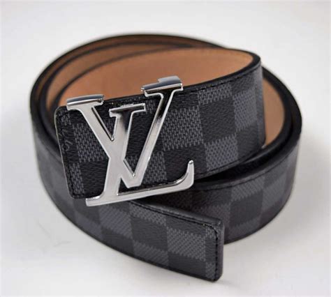 fake louis vuitton belt black and grey checkered|louis vuitton monogram belt black.